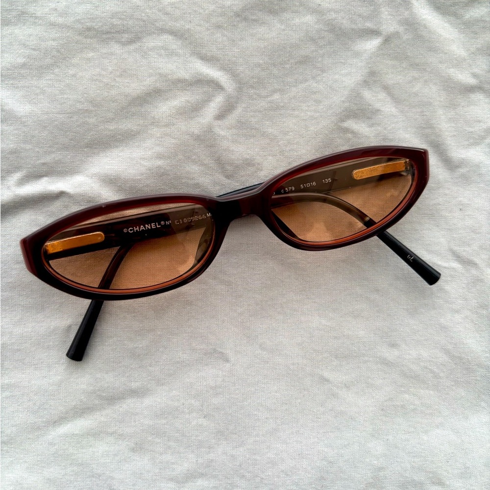 Authentic Chanel Women's Brown Sunglasses